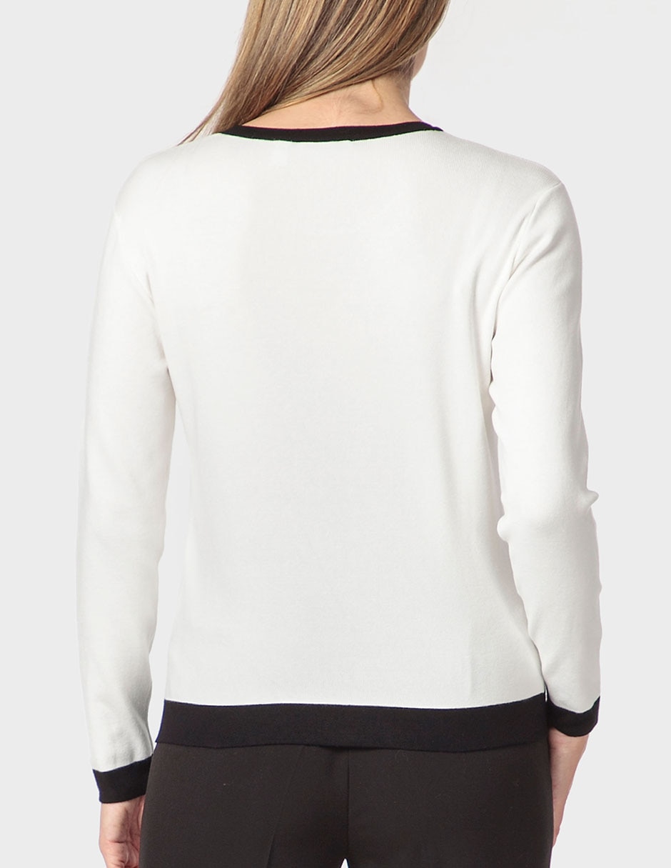 Suéter cuello redondo para mujer 2