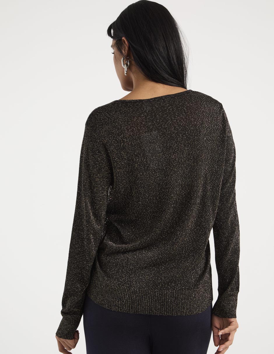 Suéter cuello redondo para mujer 2