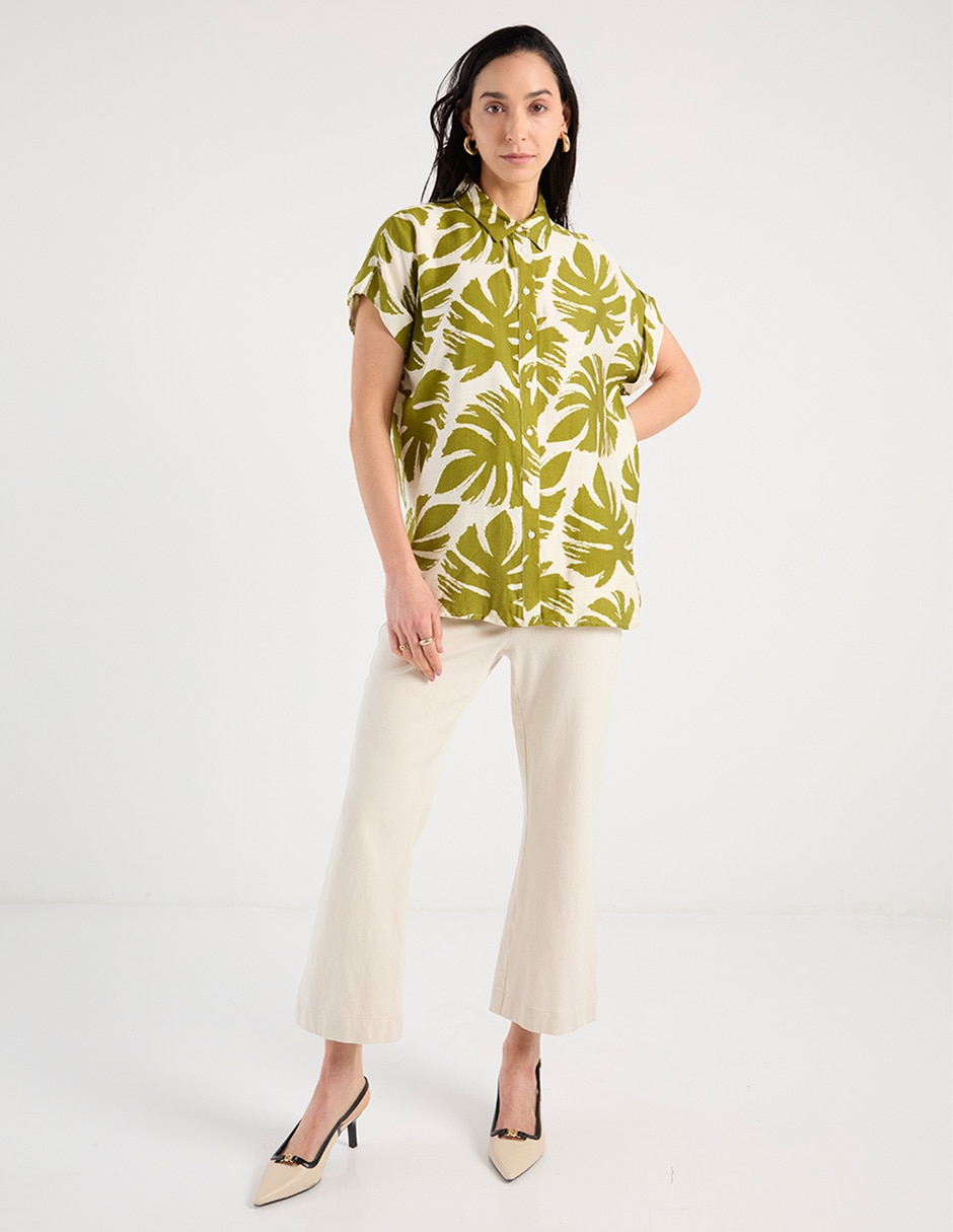 Blusa manga corta para mujer 3
