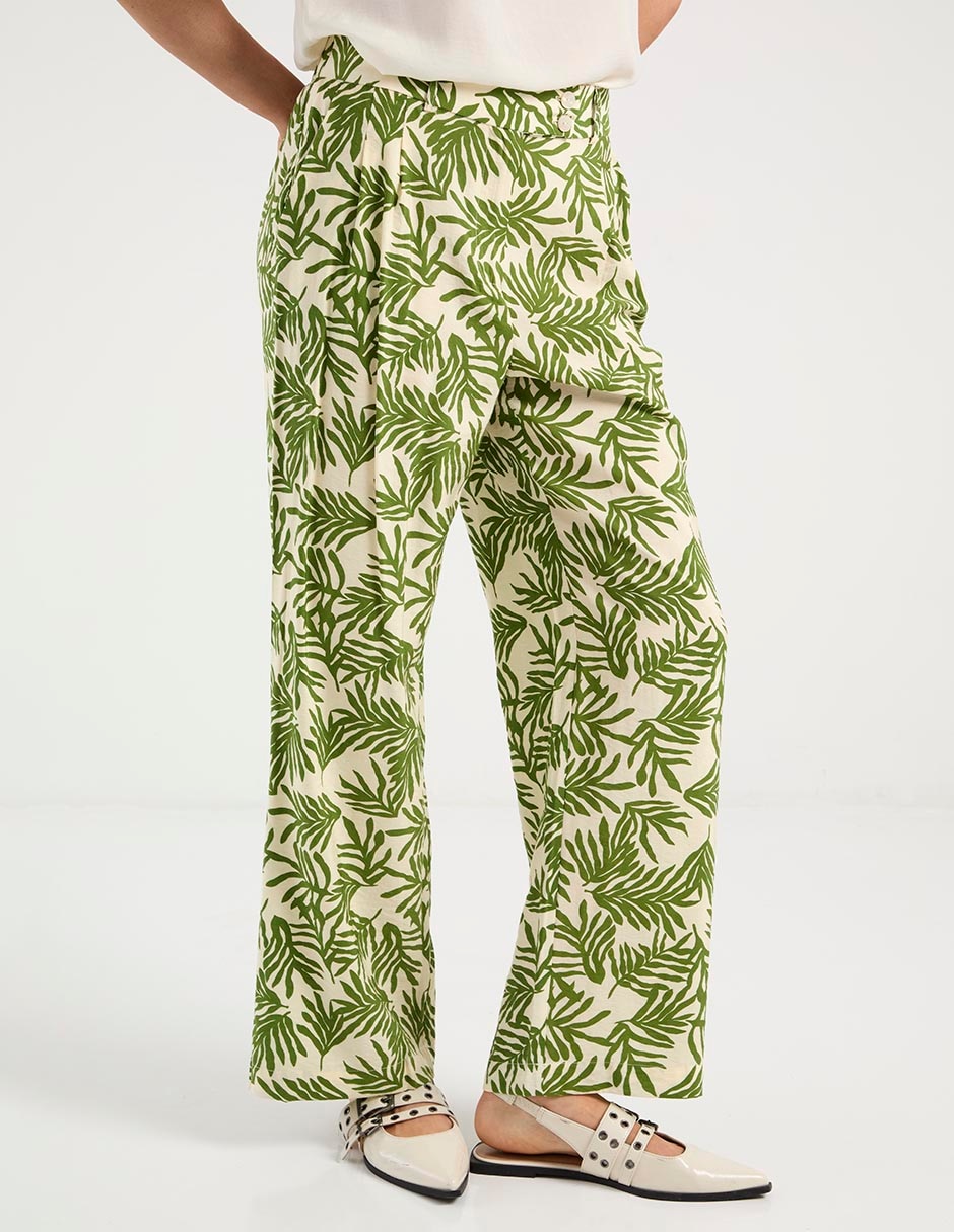 Pantalón relaxed amplio para mujer