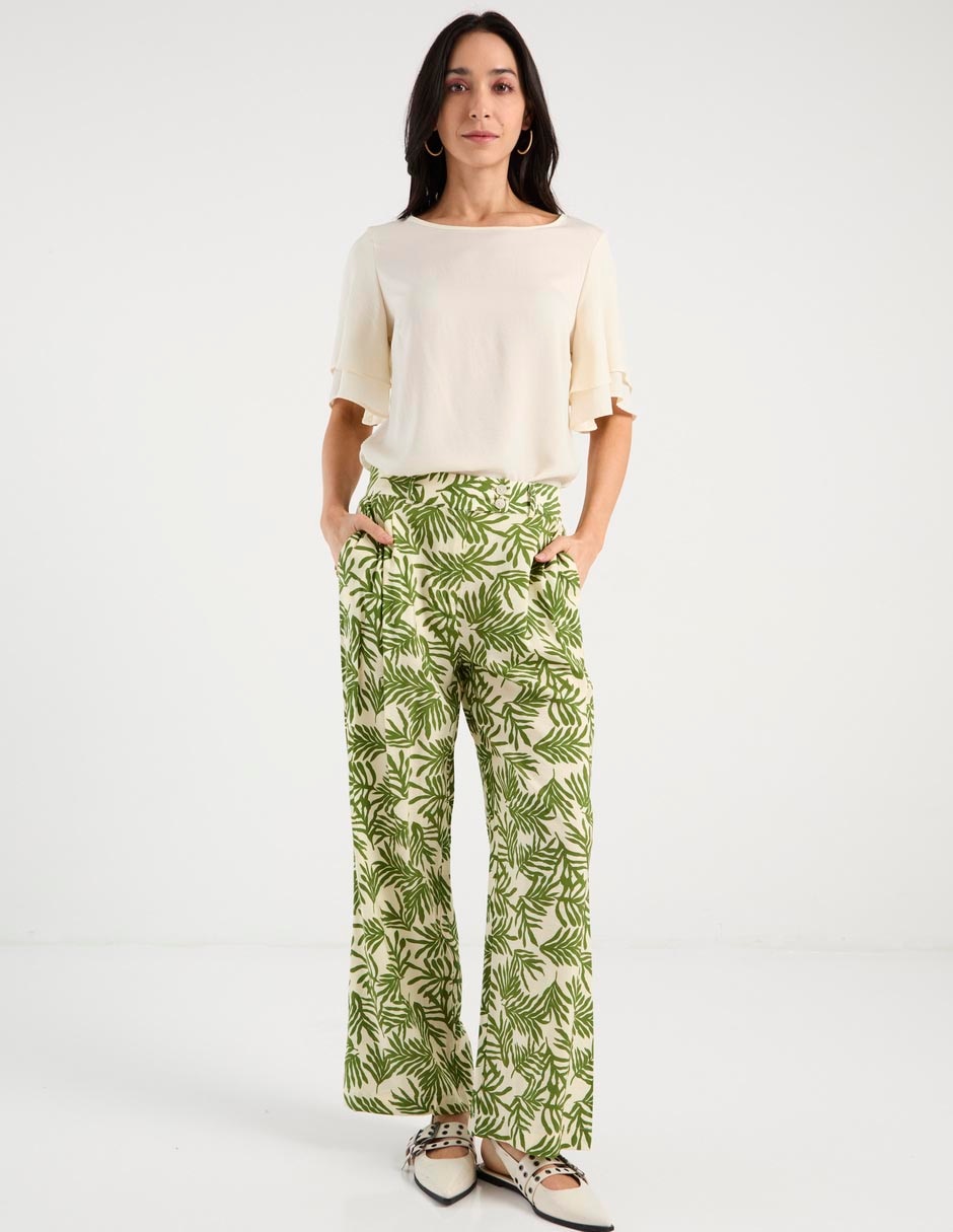 Pantalón relaxed amplio para mujer 3