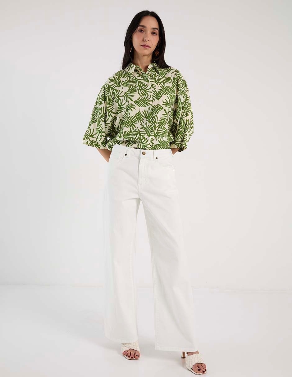 Blusa camisera manga 3/4 para mujer 3