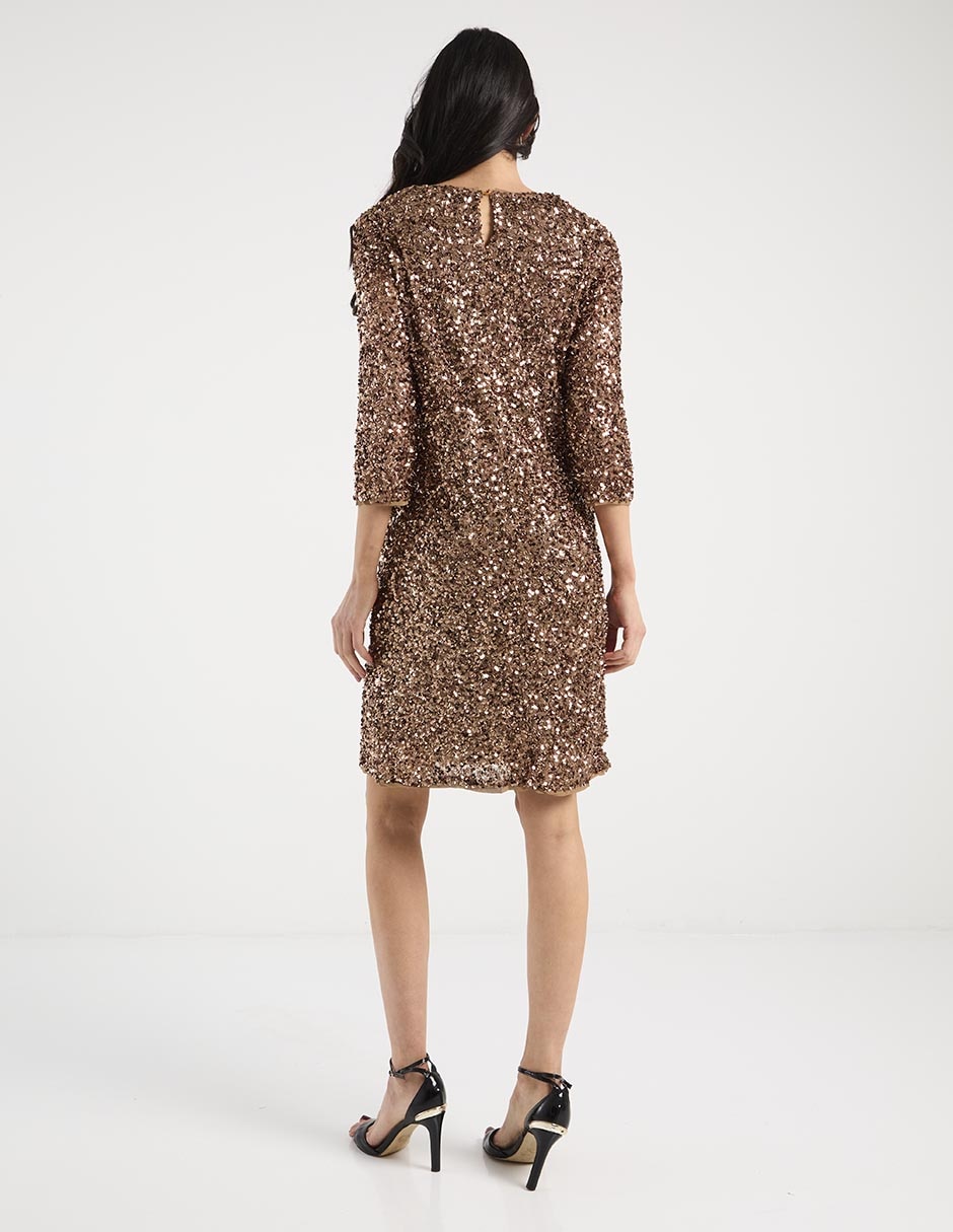 Vestido corto de fiesta escote V 2