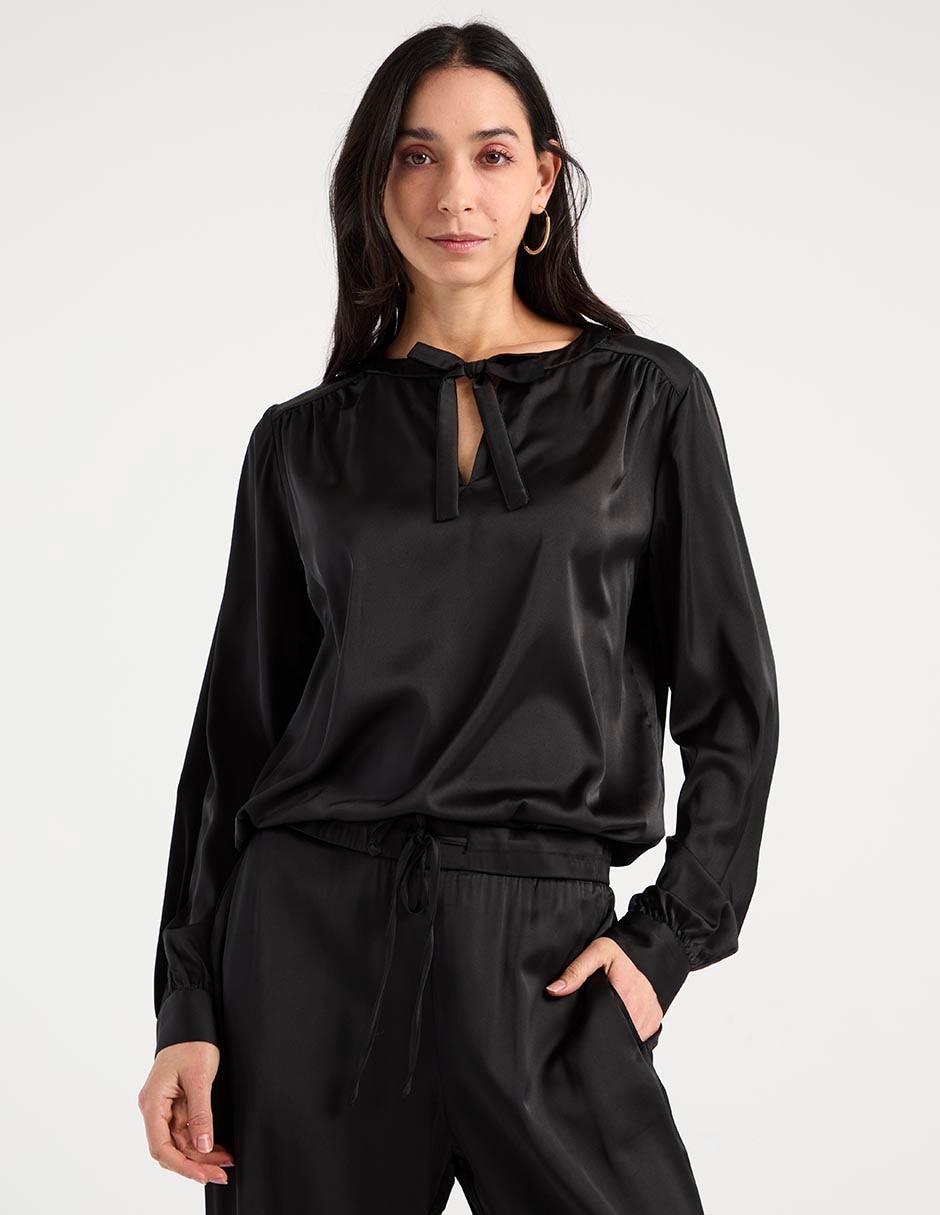 Blusa manga larga para mujer