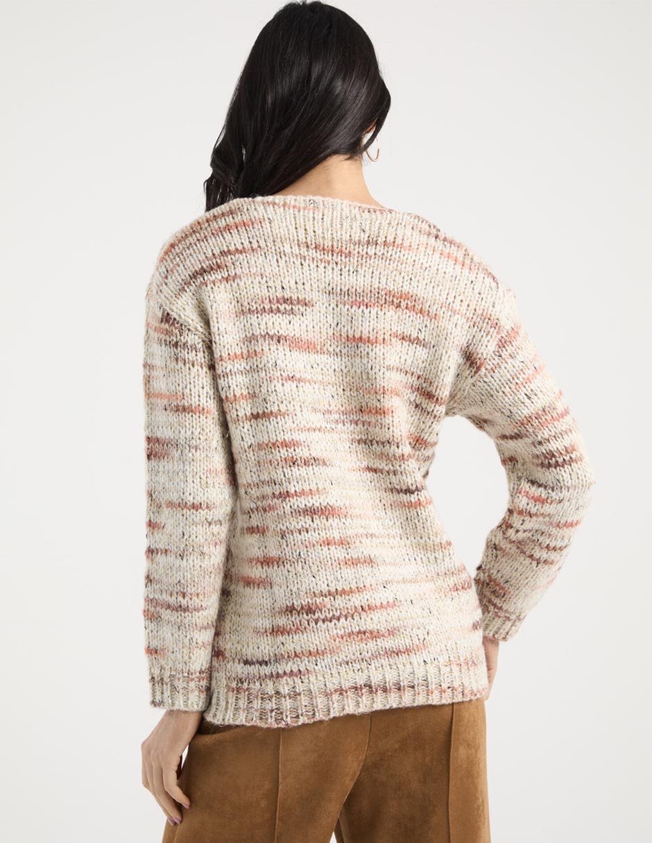 Suéter cuello V para mujer 2