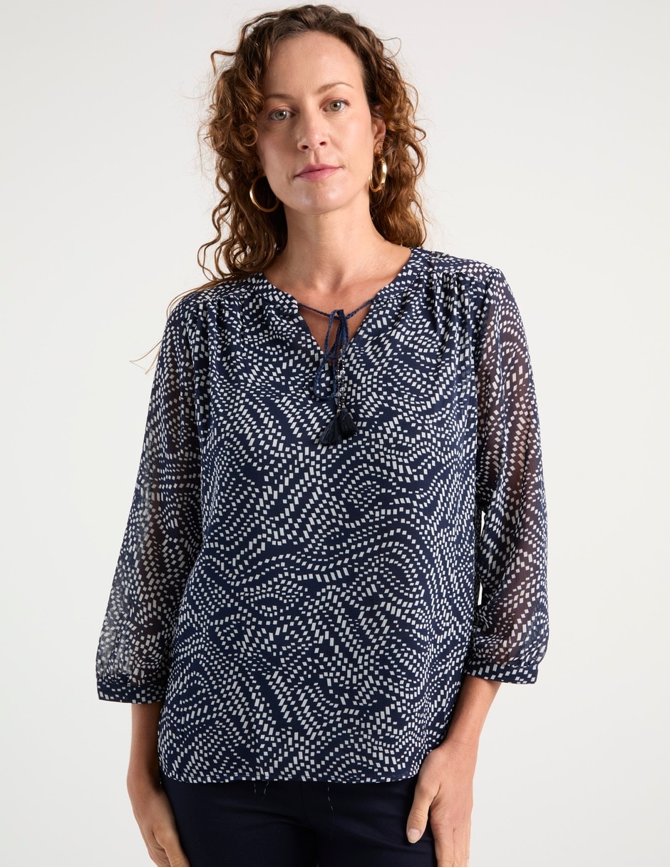 Blusa manga 3/4 para mujer 2