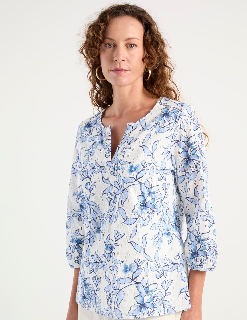 Blusa manga 3/4 para mujer 2