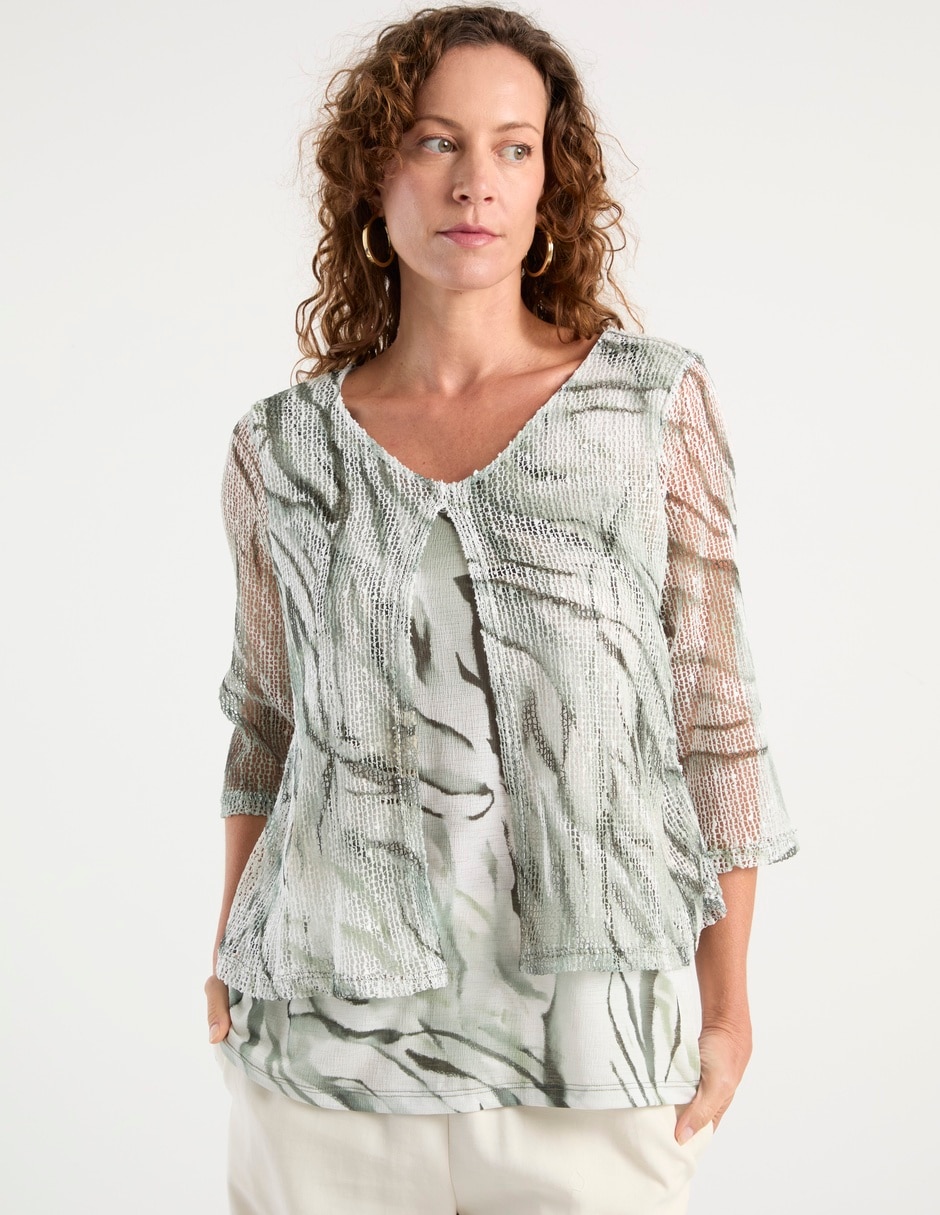 Blusa manga 3/4 para mujer 2