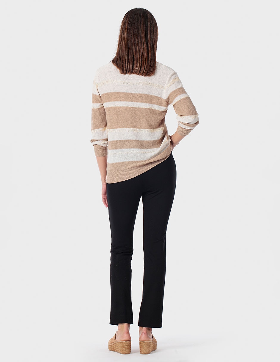 Suéter cuello redondo para mujer 4
