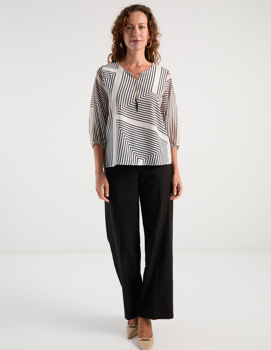 Blusa Punt Roma manga 3/4 para mujer 3