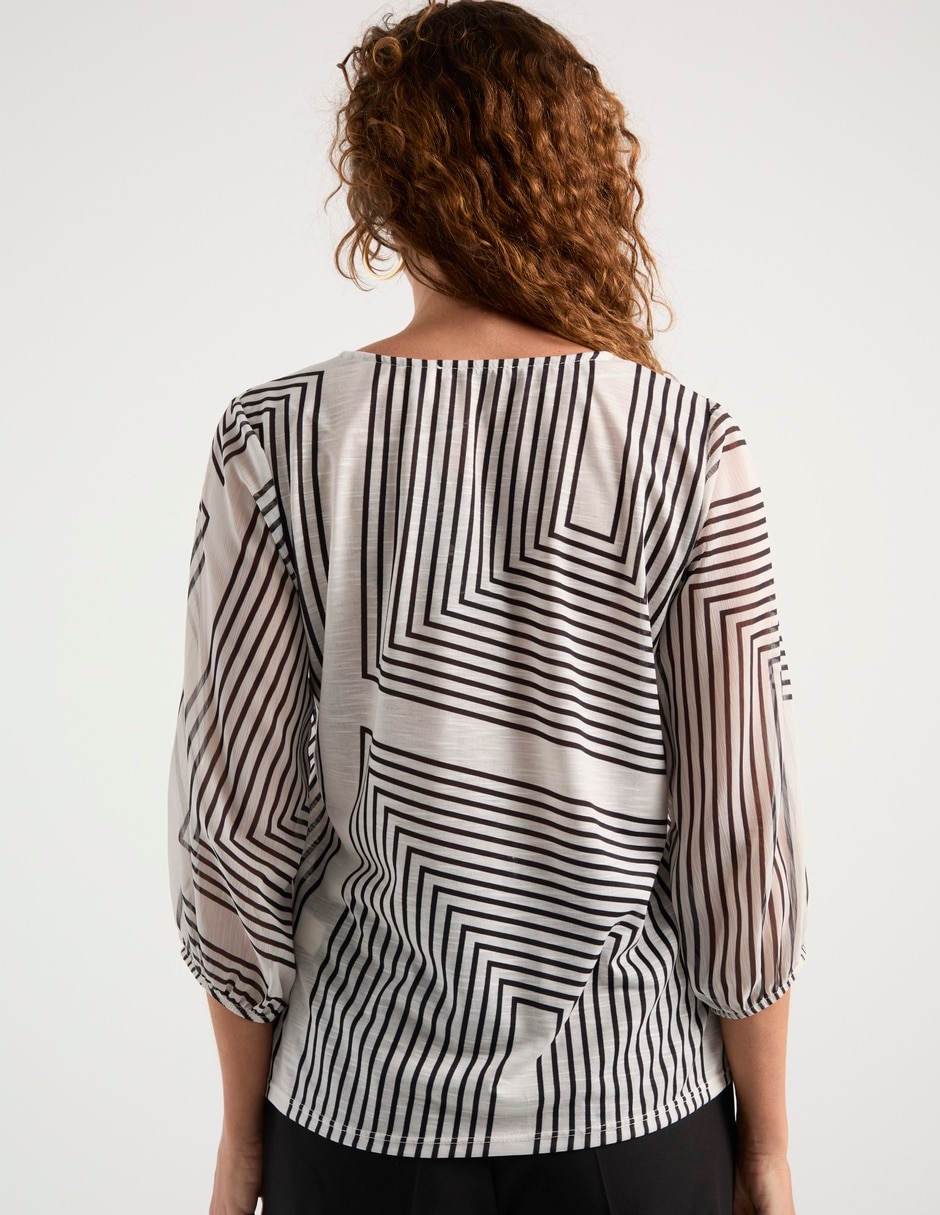 Blusa Punt Roma manga 3/4 para mujer 6