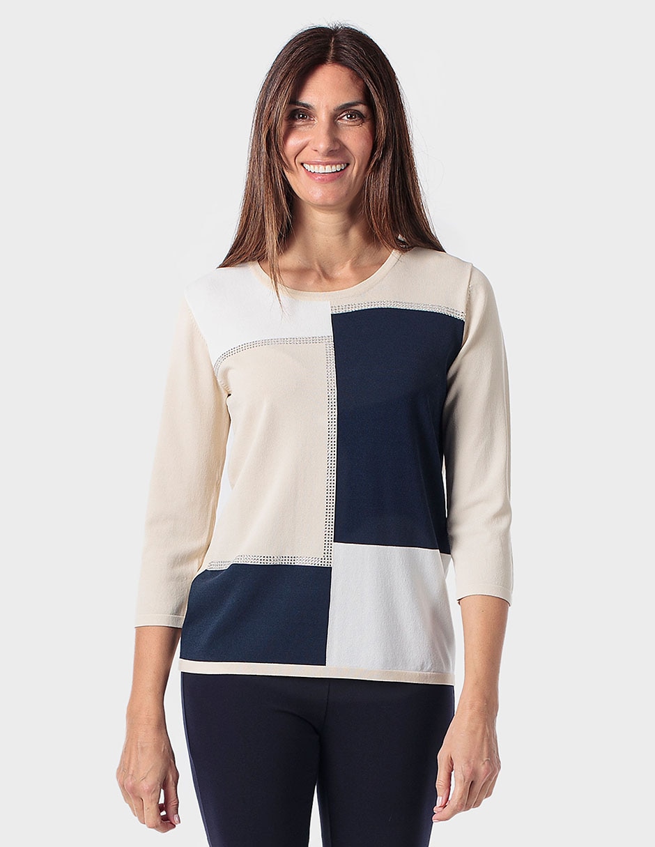 Suéter cuello redondo para mujer Suéter cuello redondo para mujer