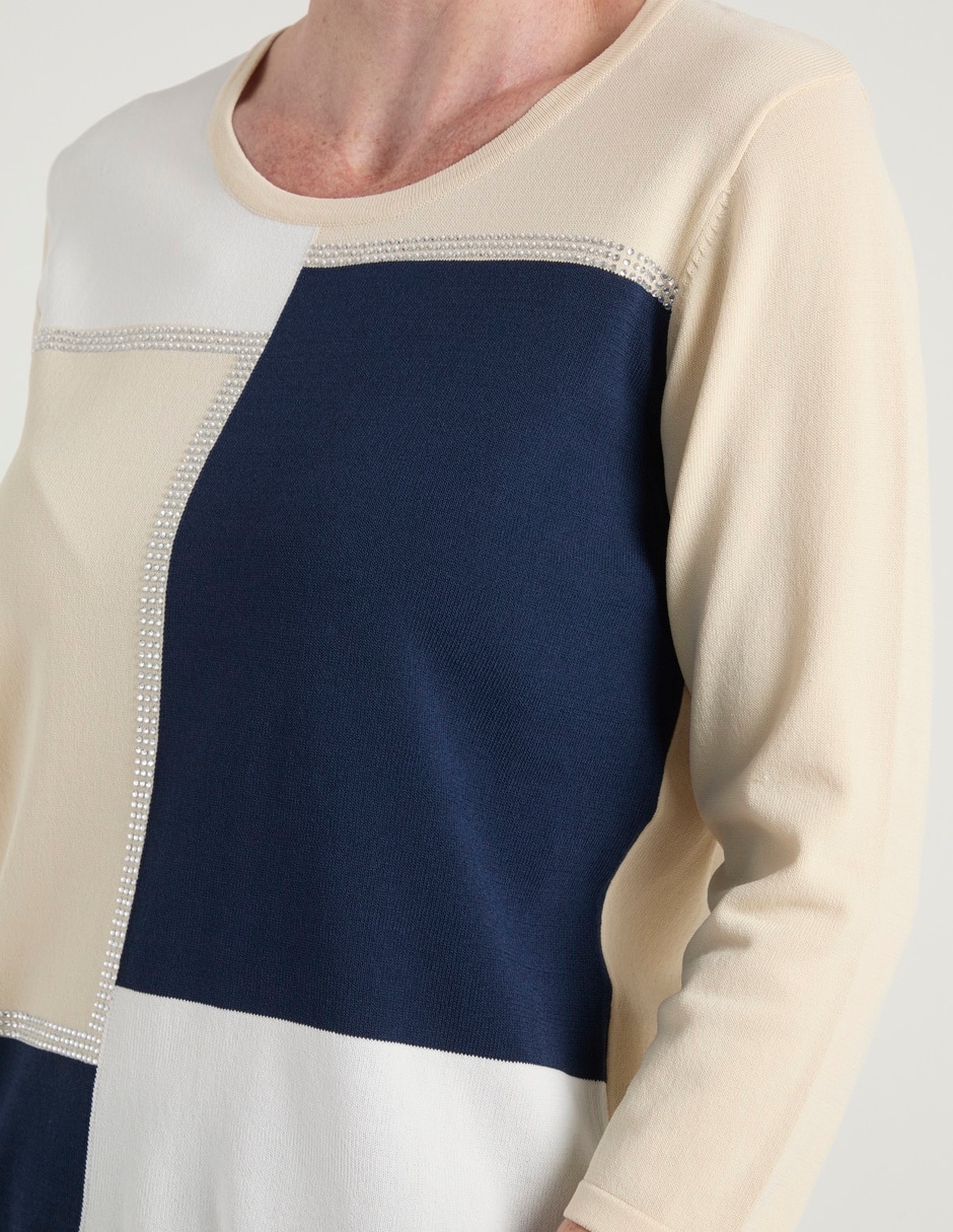 Suéter cuello redondo para mujer 4
