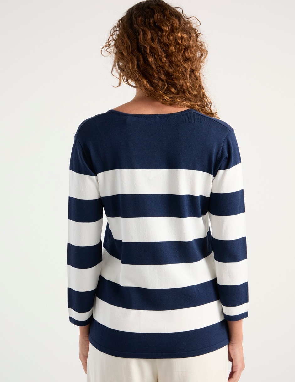 Suéter cuello V para mujer 6