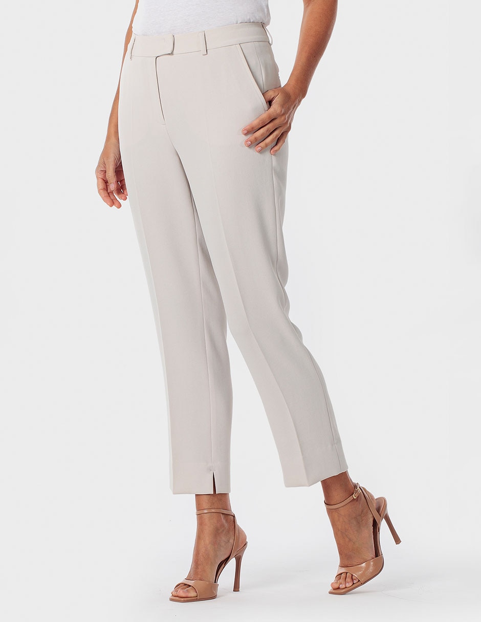 Pantalón capri straight para mujer