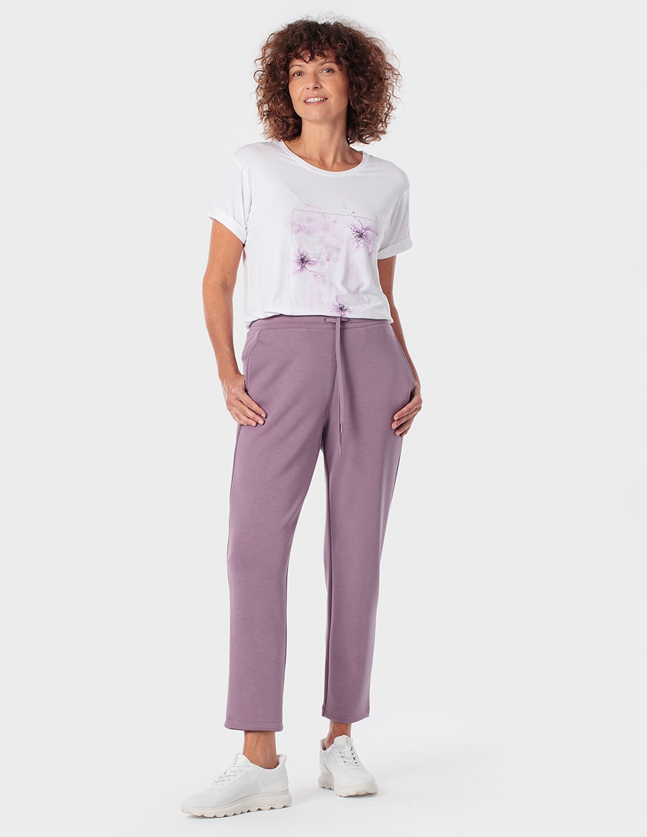 Pants slim con agujeta para mujer 3