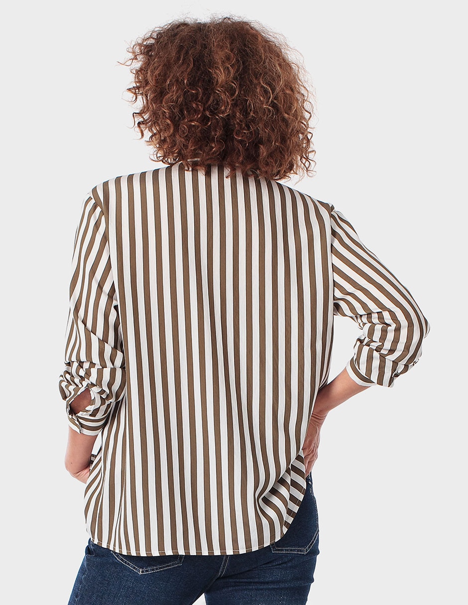 Blusa camisera manga larga para mujer 2