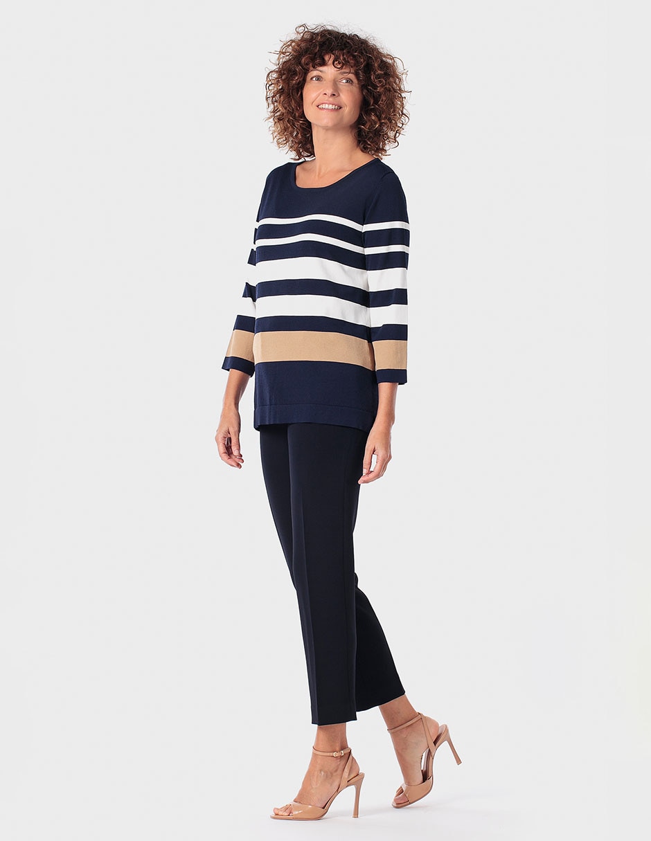 Suéter cuello redondo para mujer 3