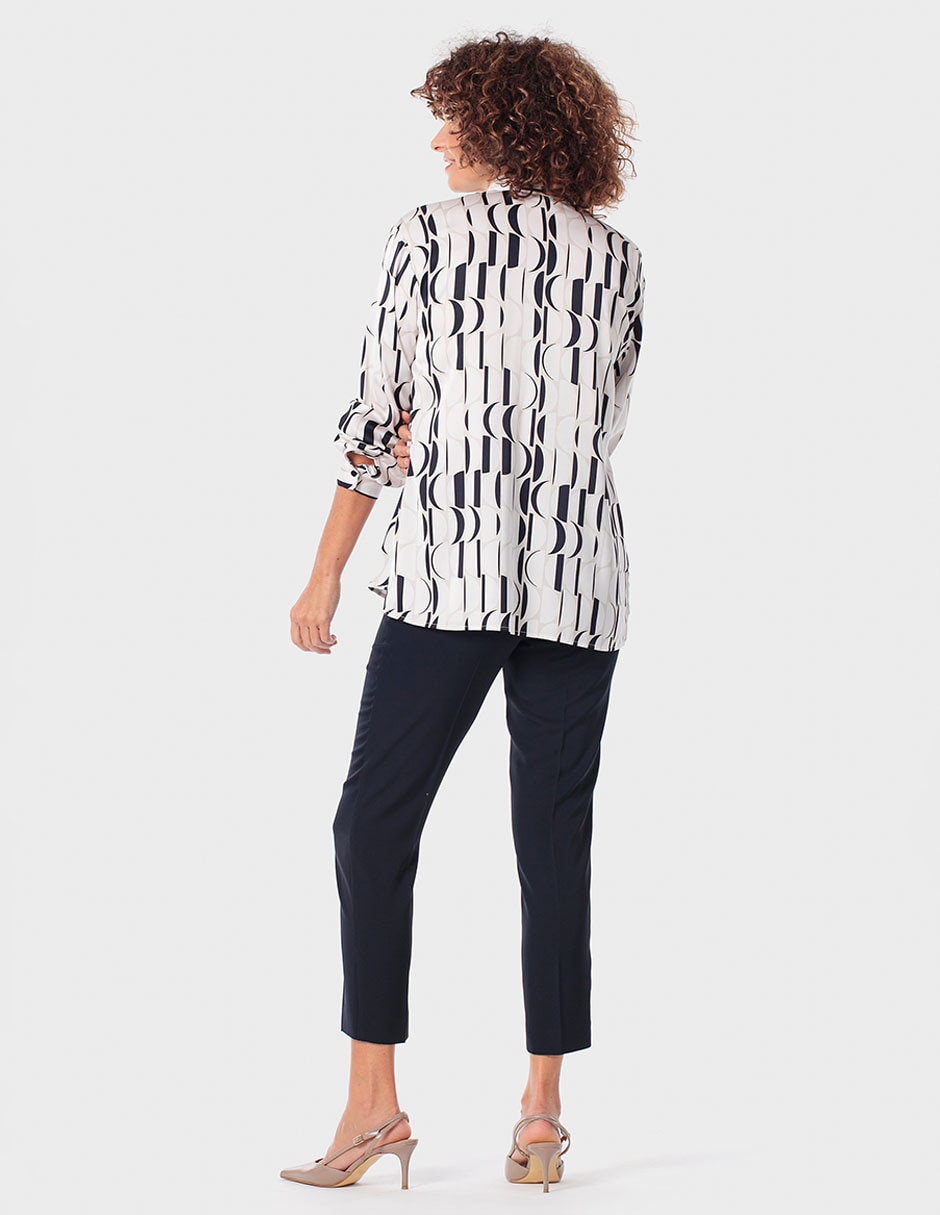 Blusa camisera manga larga para mujer 5