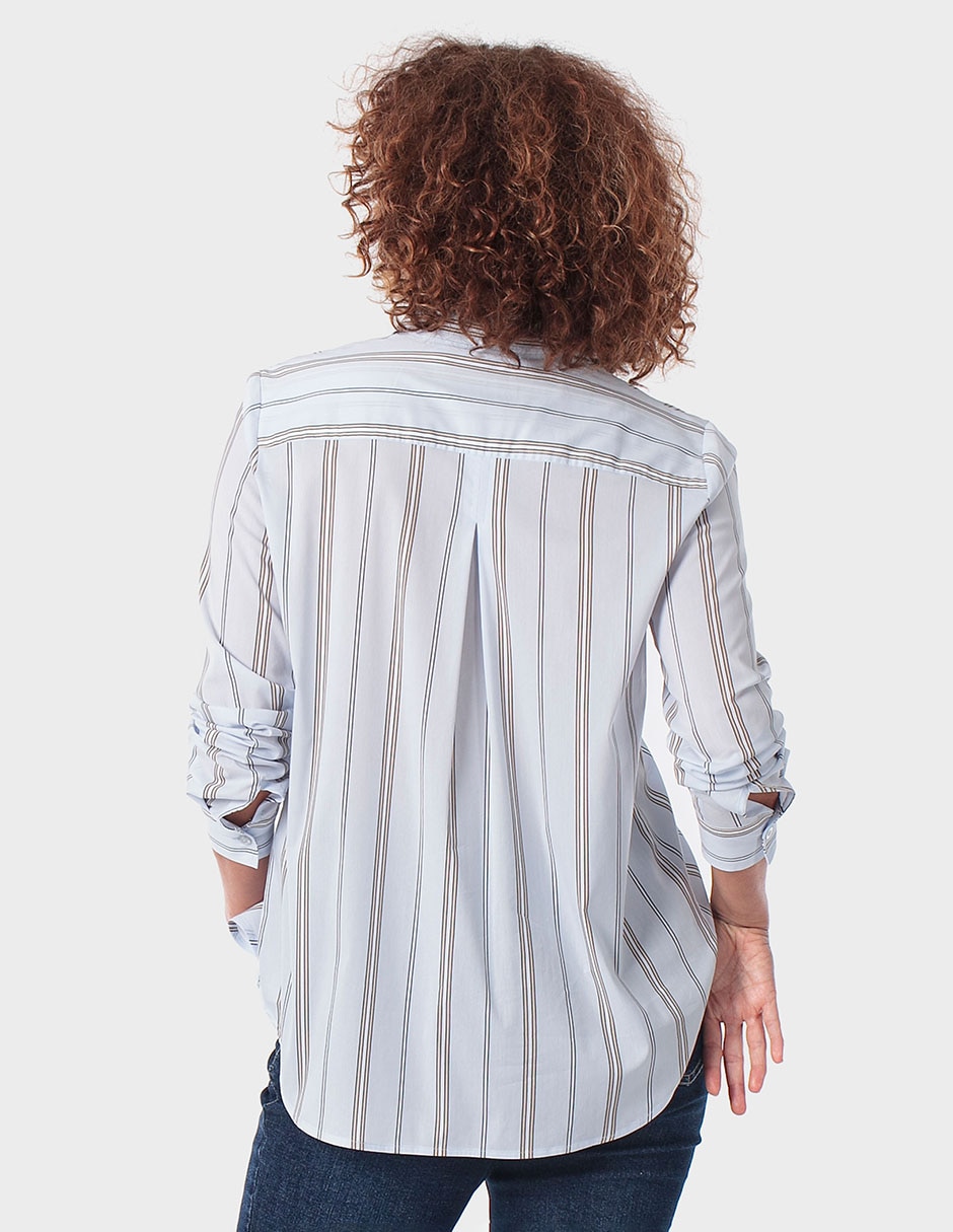 Blusa camisera manga 3/4 para mujer 2