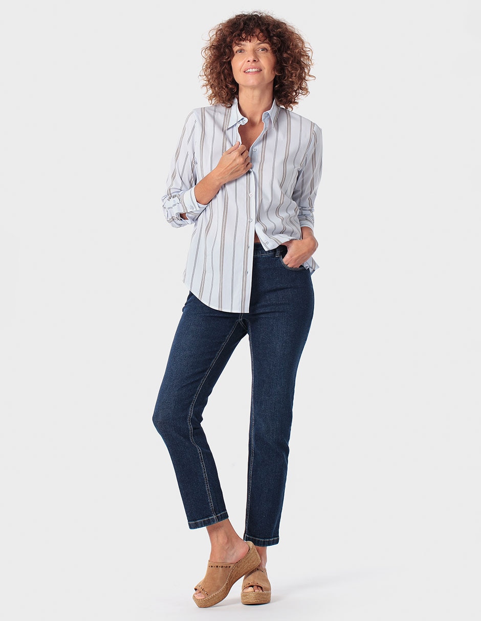 Blusa camisera manga 3/4 para mujer 3