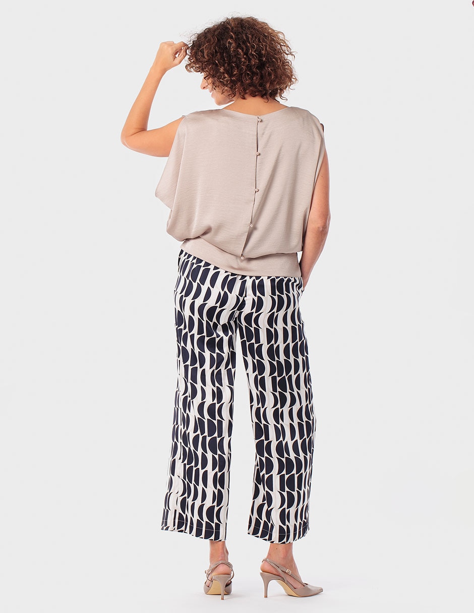 Pantalón relaxed amplio para mujer 4