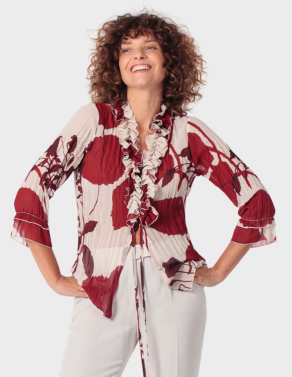 Blusa manga 3/4 para mujer