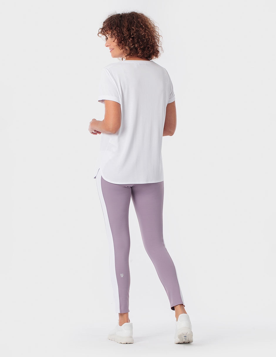 Playera manga corta cuello redondo para mujer 4