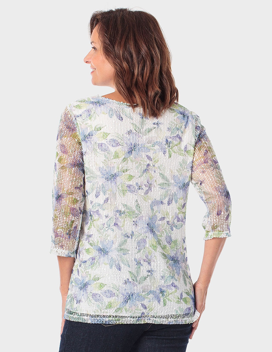 Blusa manga 3/4 para mujer 2