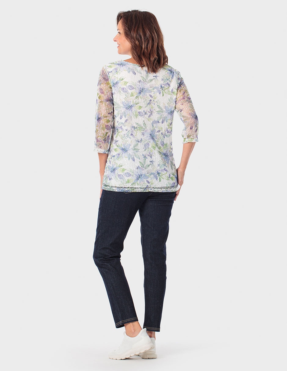 Blusa manga 3/4 para mujer 4
