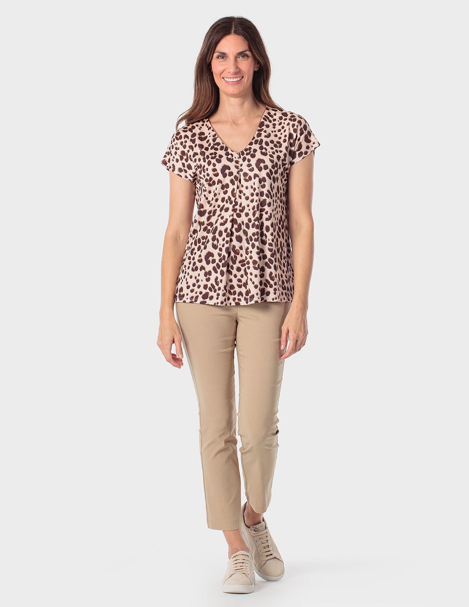 Blusa manga corta para mujer 3