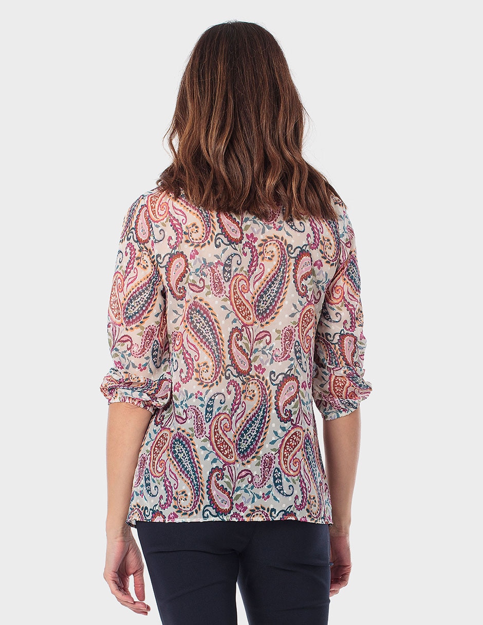 Blusa manga al codo para mujer 2
