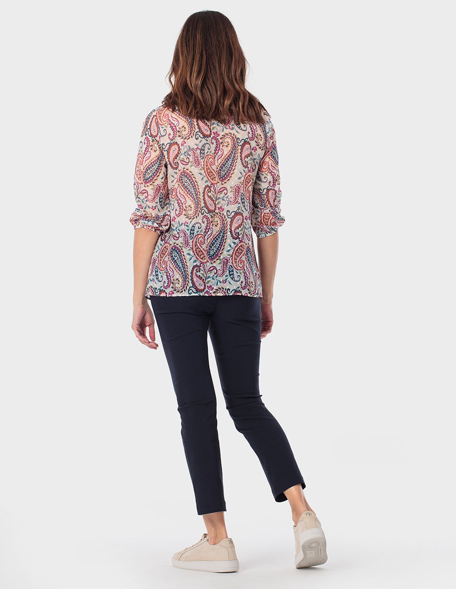 Blusa manga al codo para mujer 4