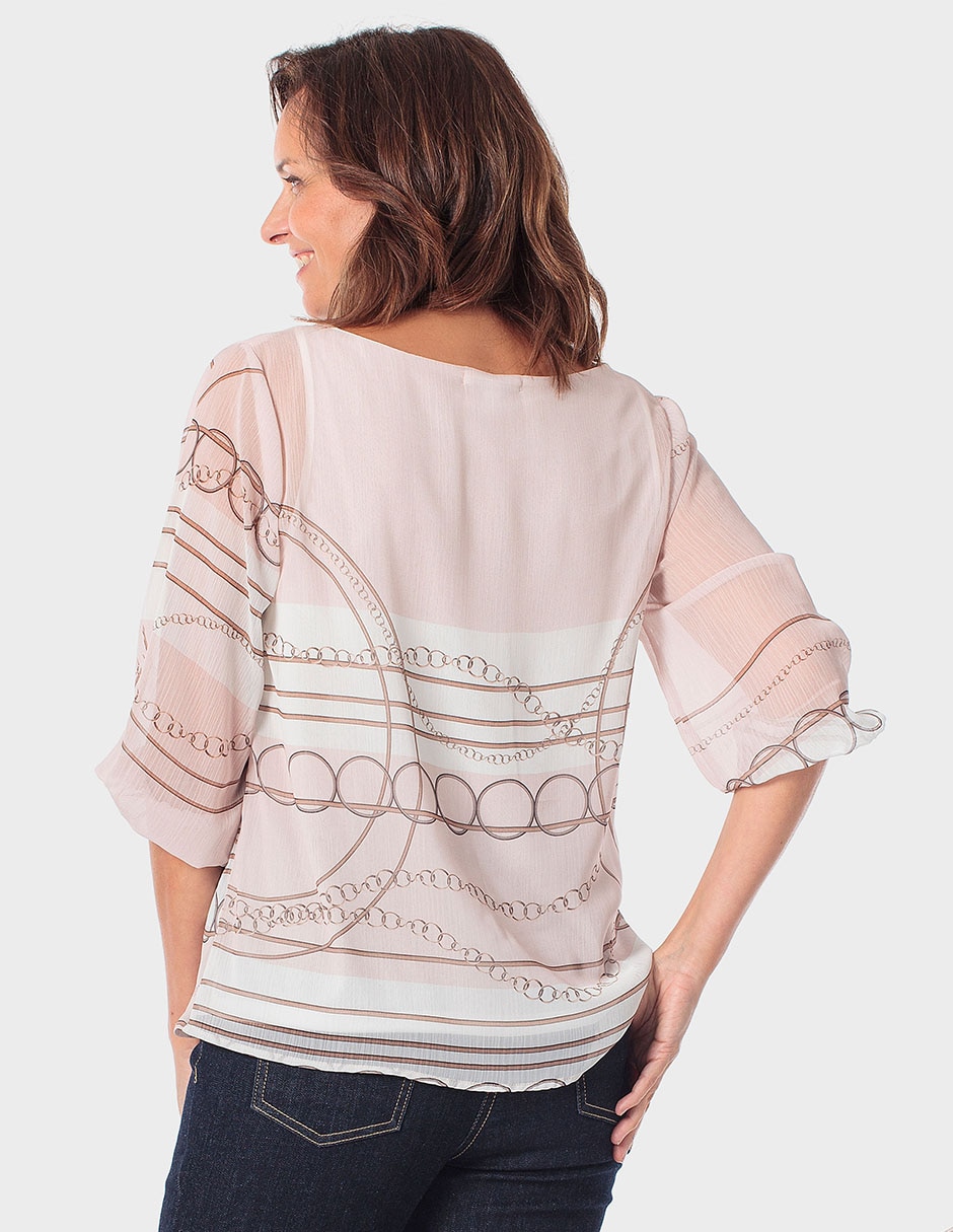 Blusa manga 3/4 para mujer 2
