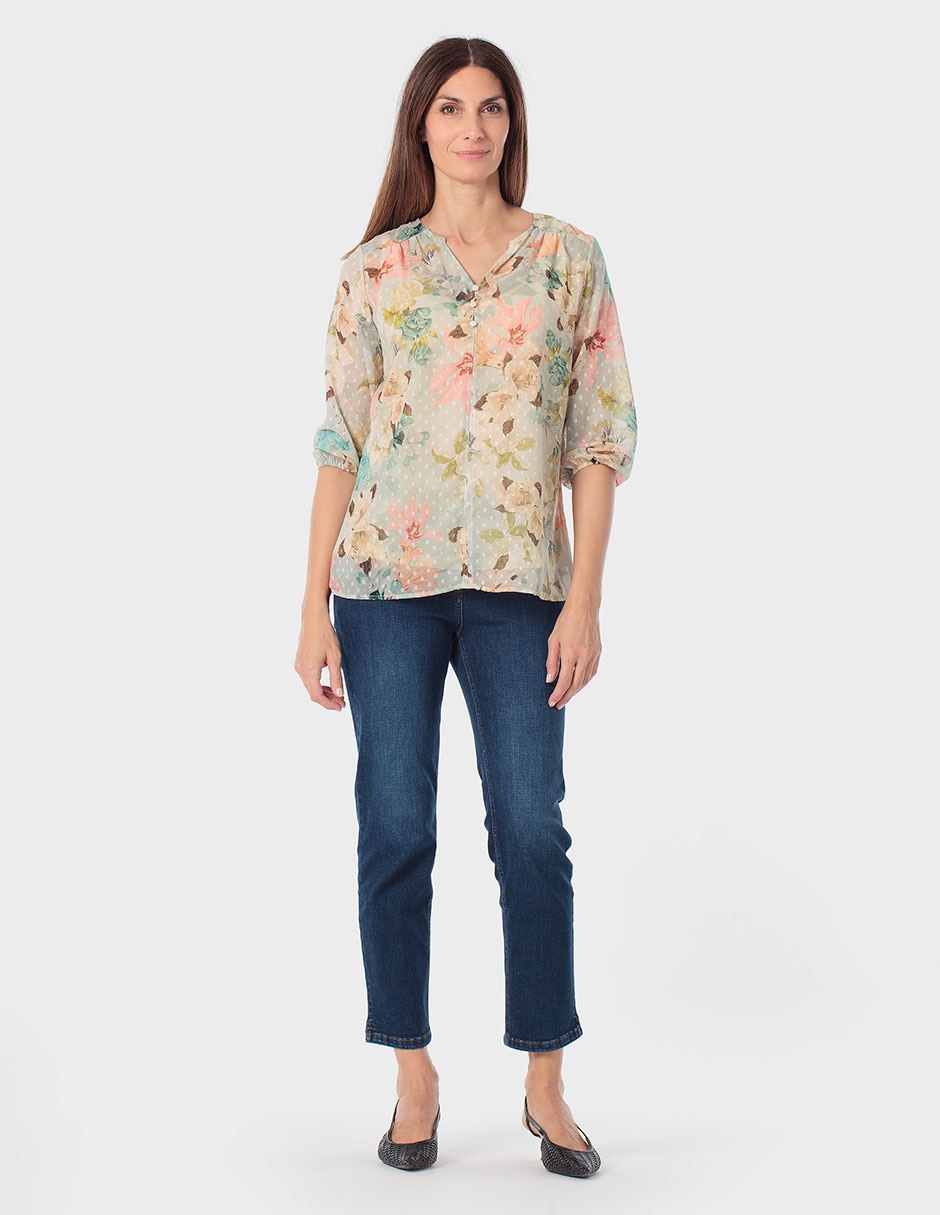 Blusa manga 3/4 para mujer 3