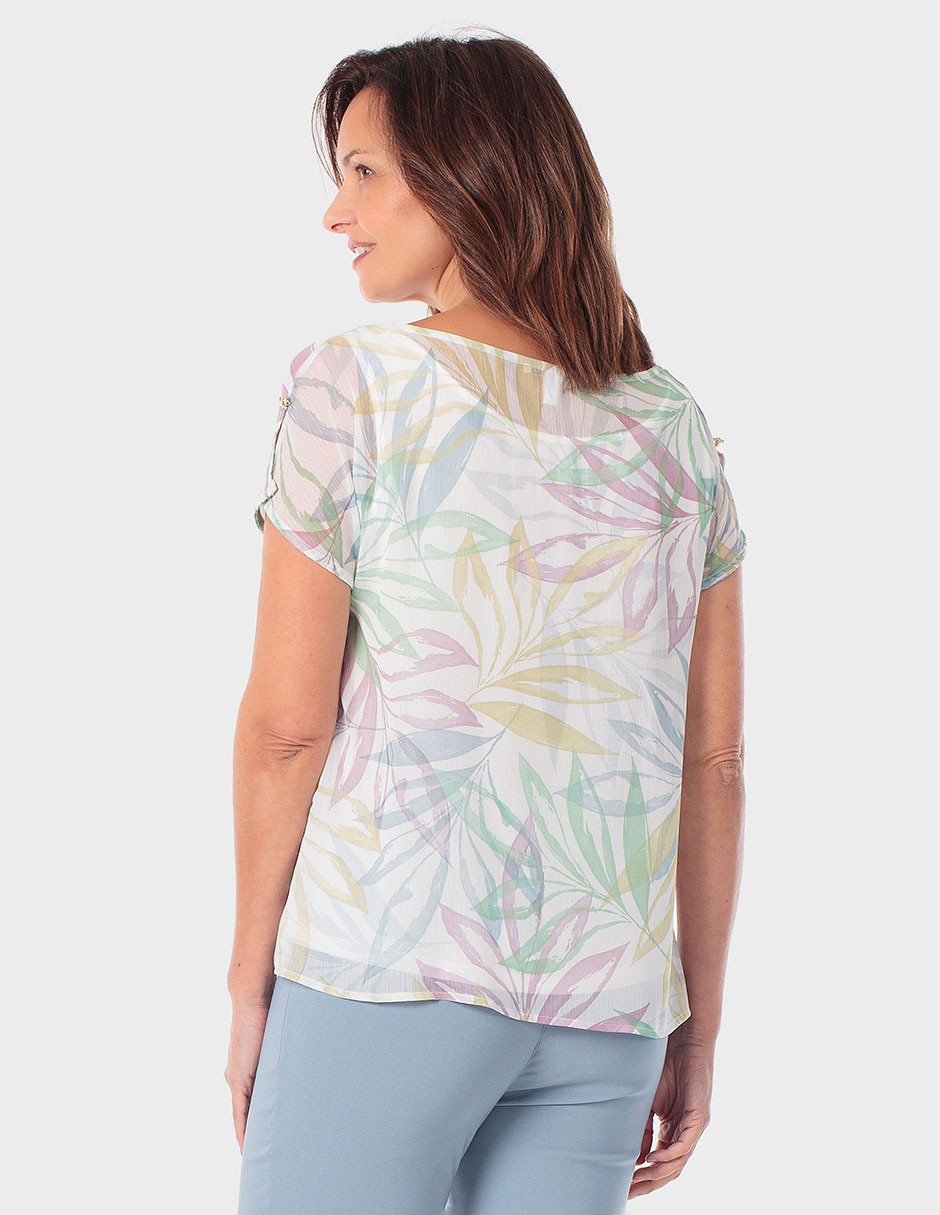 Blusa manga corta para mujer 2