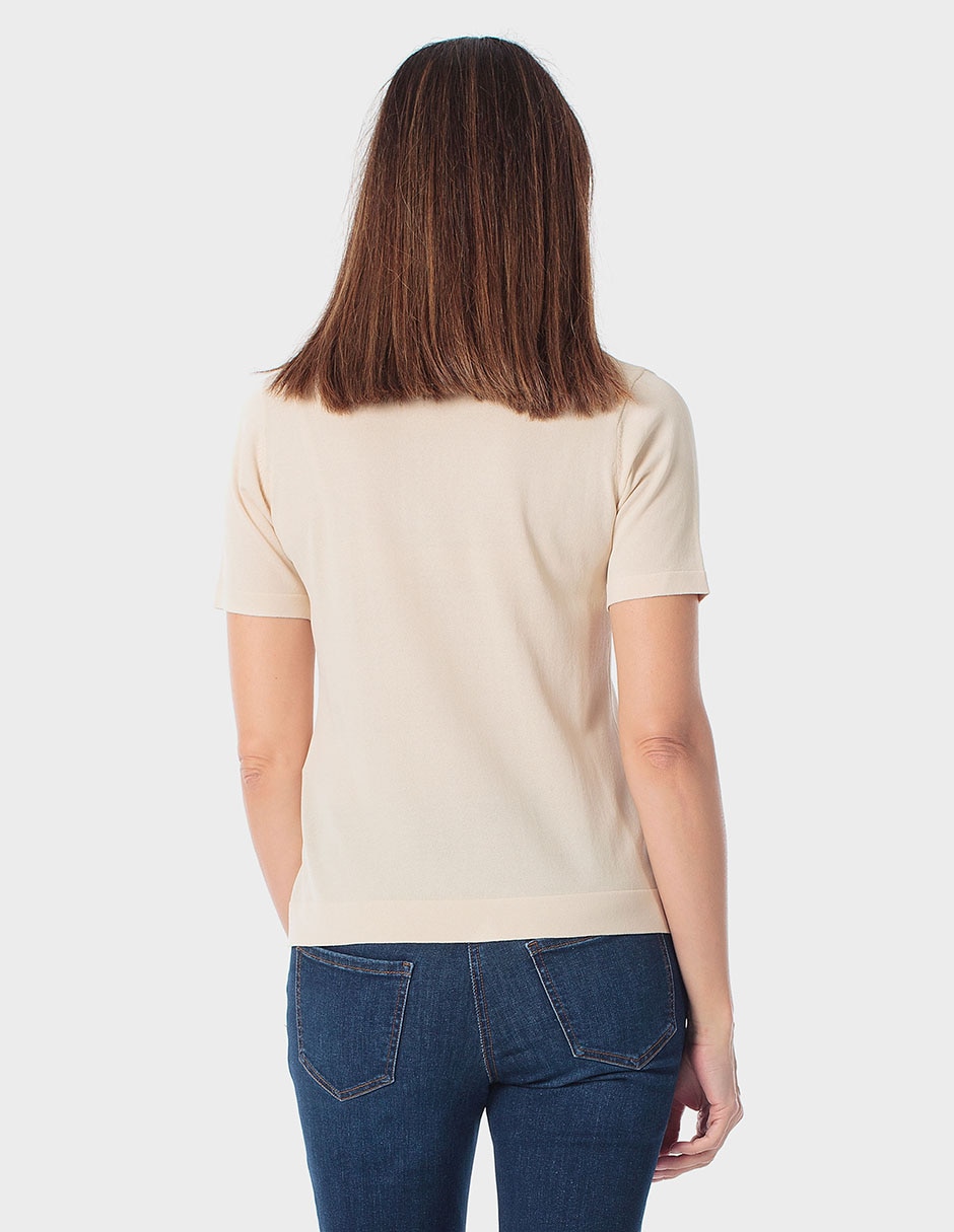 Suéter cuello polo para mujer 2