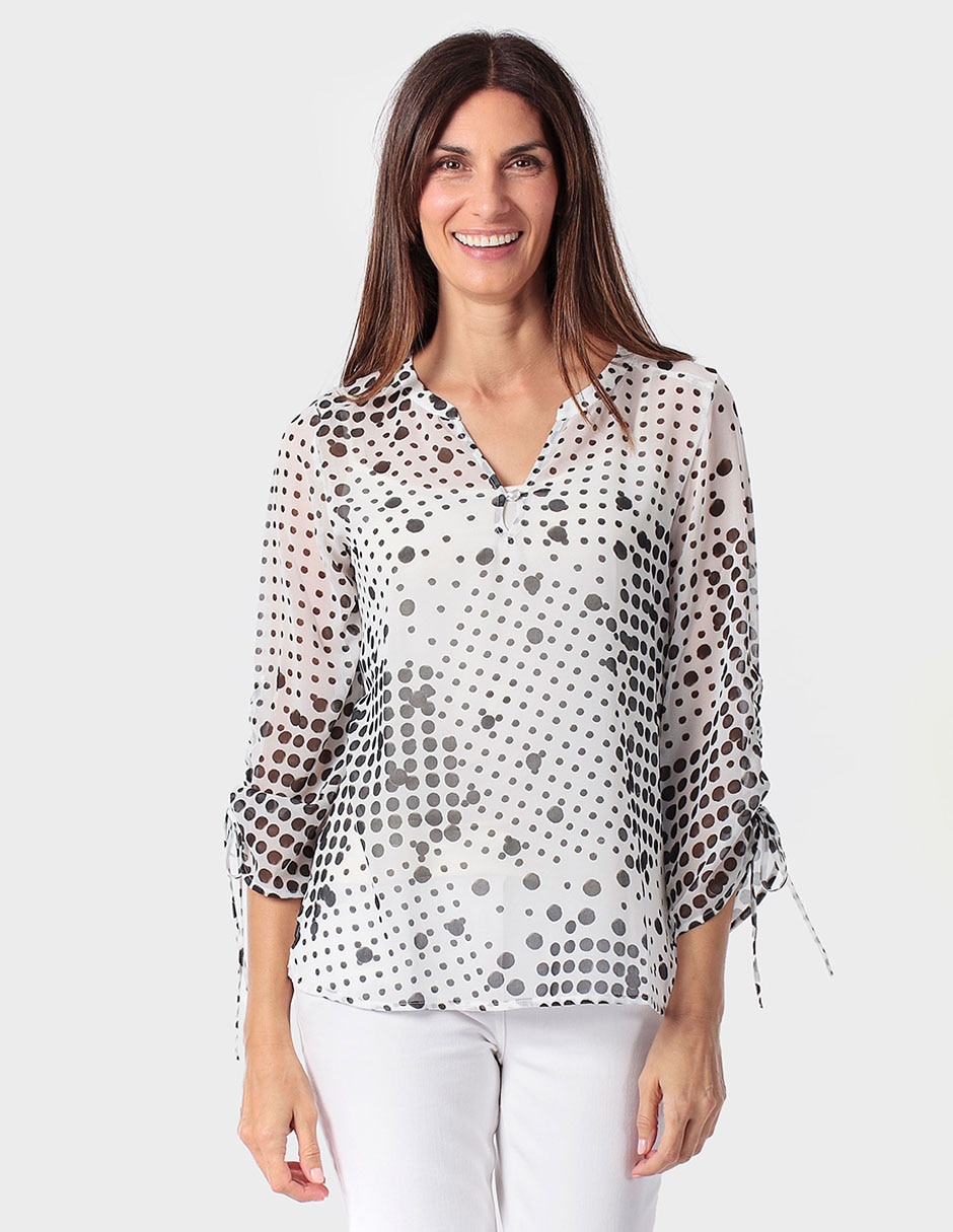 Blusa manga 3/4 para mujer