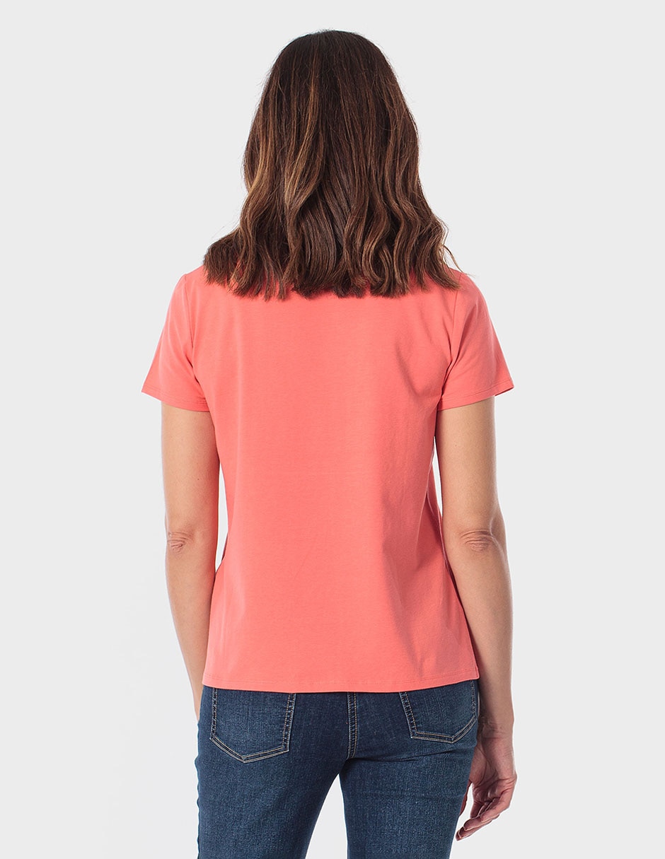 PLAYERA PUNT ROMA 461253, XG, CORAL