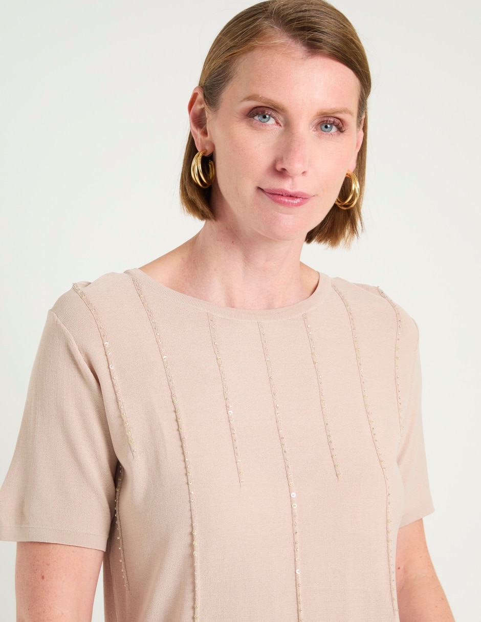 Suéter Punt Roma cuello redondo para mujer 4