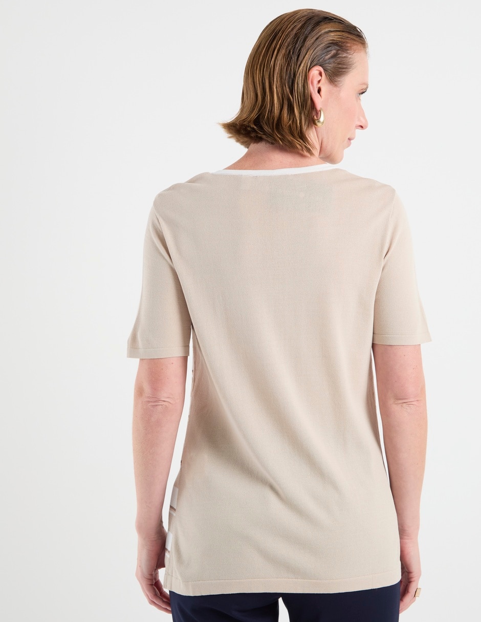 Suéter cuello redondo para mujer 6