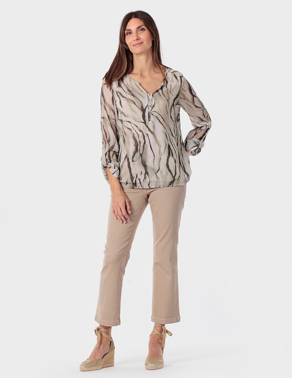 Blusa manga larga para mujer 3
