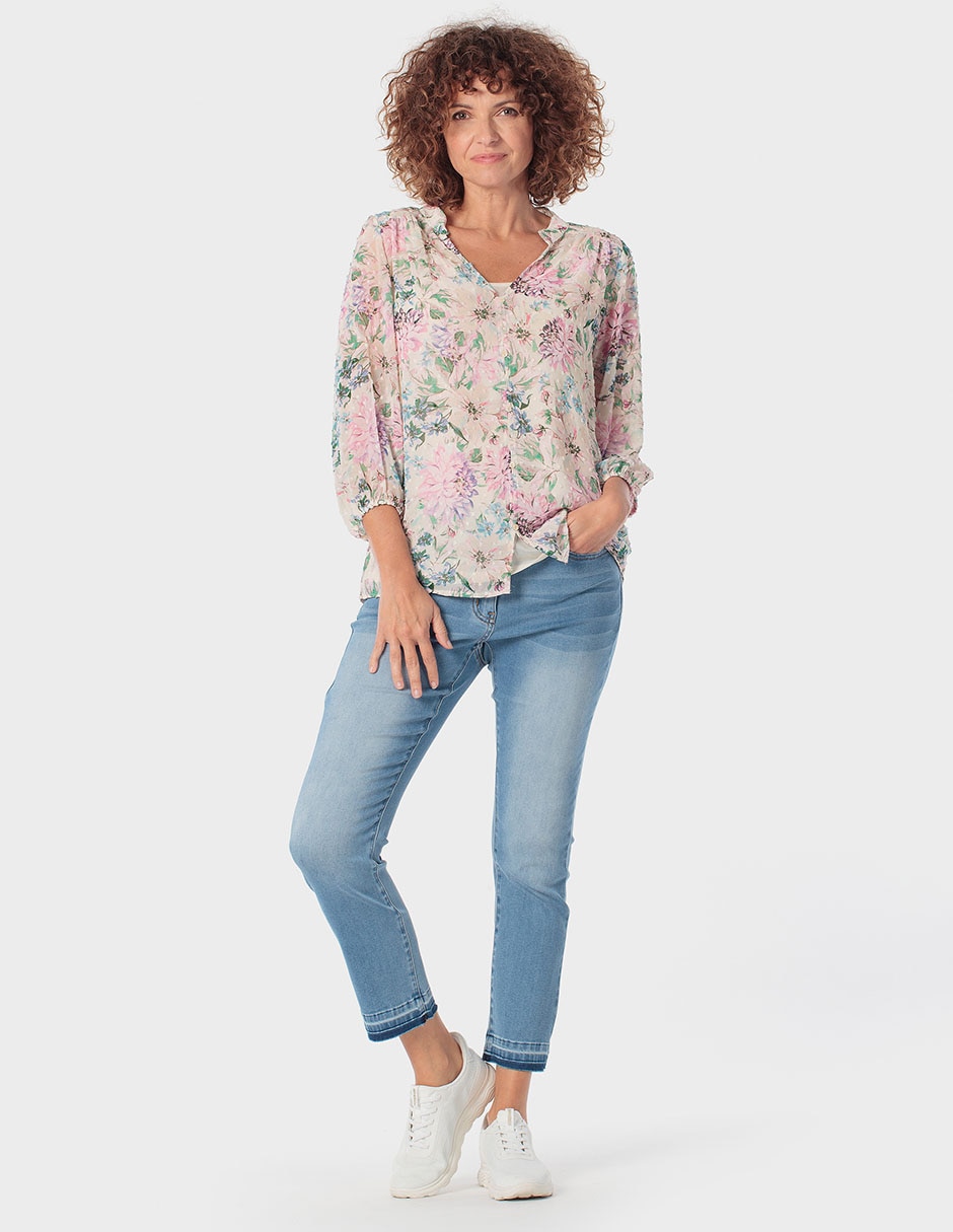 Pantalón capri slim para mujer 3