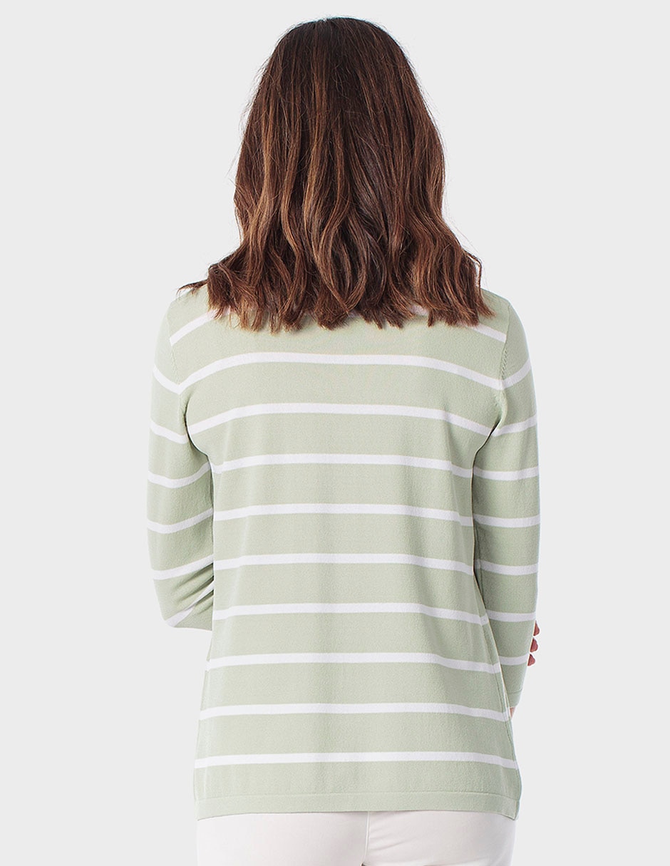 Suéter cuello redondo para mujer 2