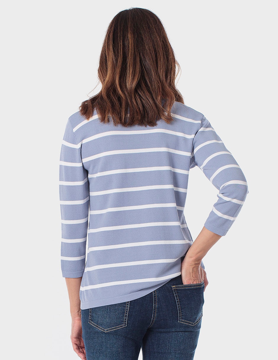 SUETER PUNT ROMA 466, CH, AZUL CELESTE