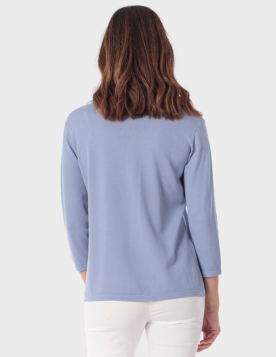 Suéter cuello redondo para mujer 2