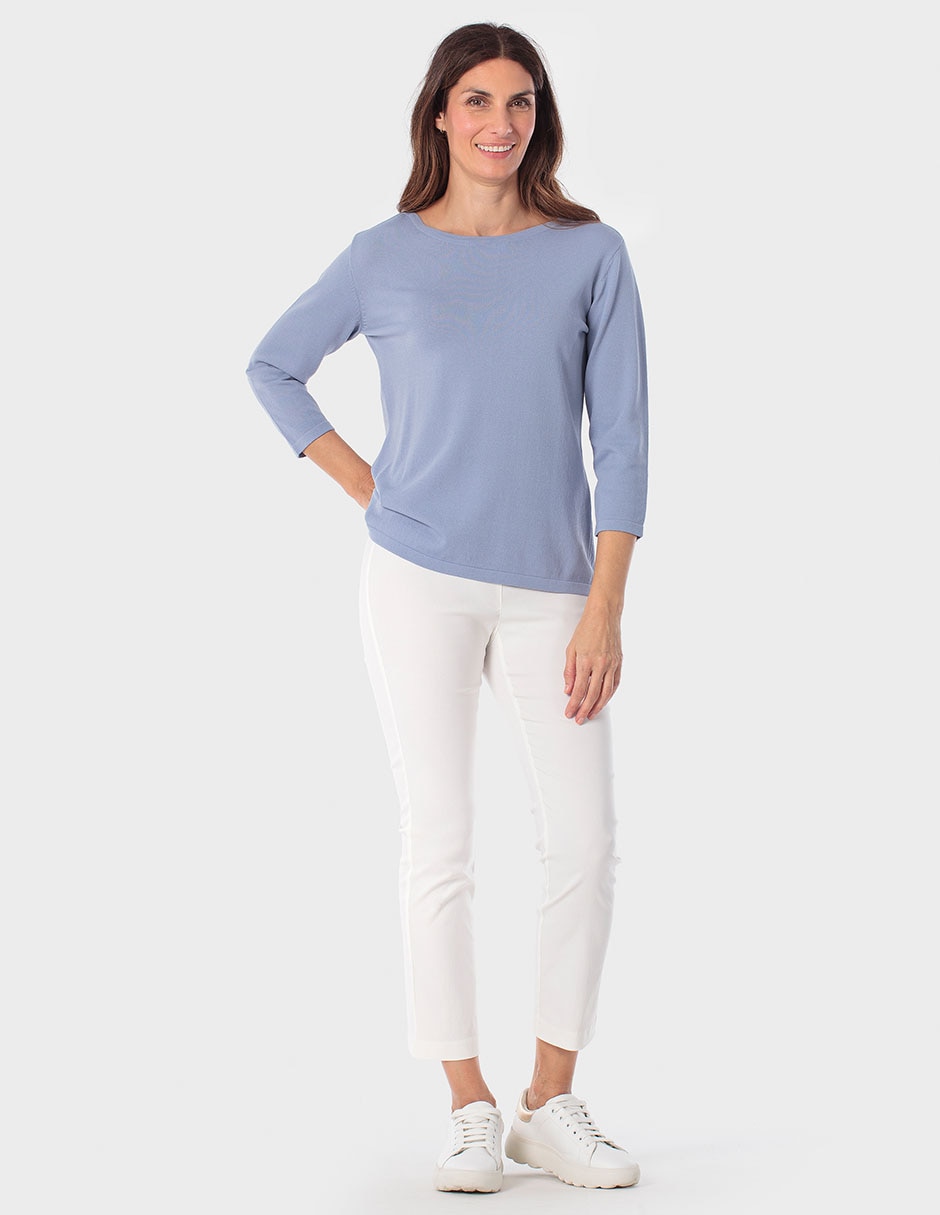 Suéter cuello redondo para mujer 3