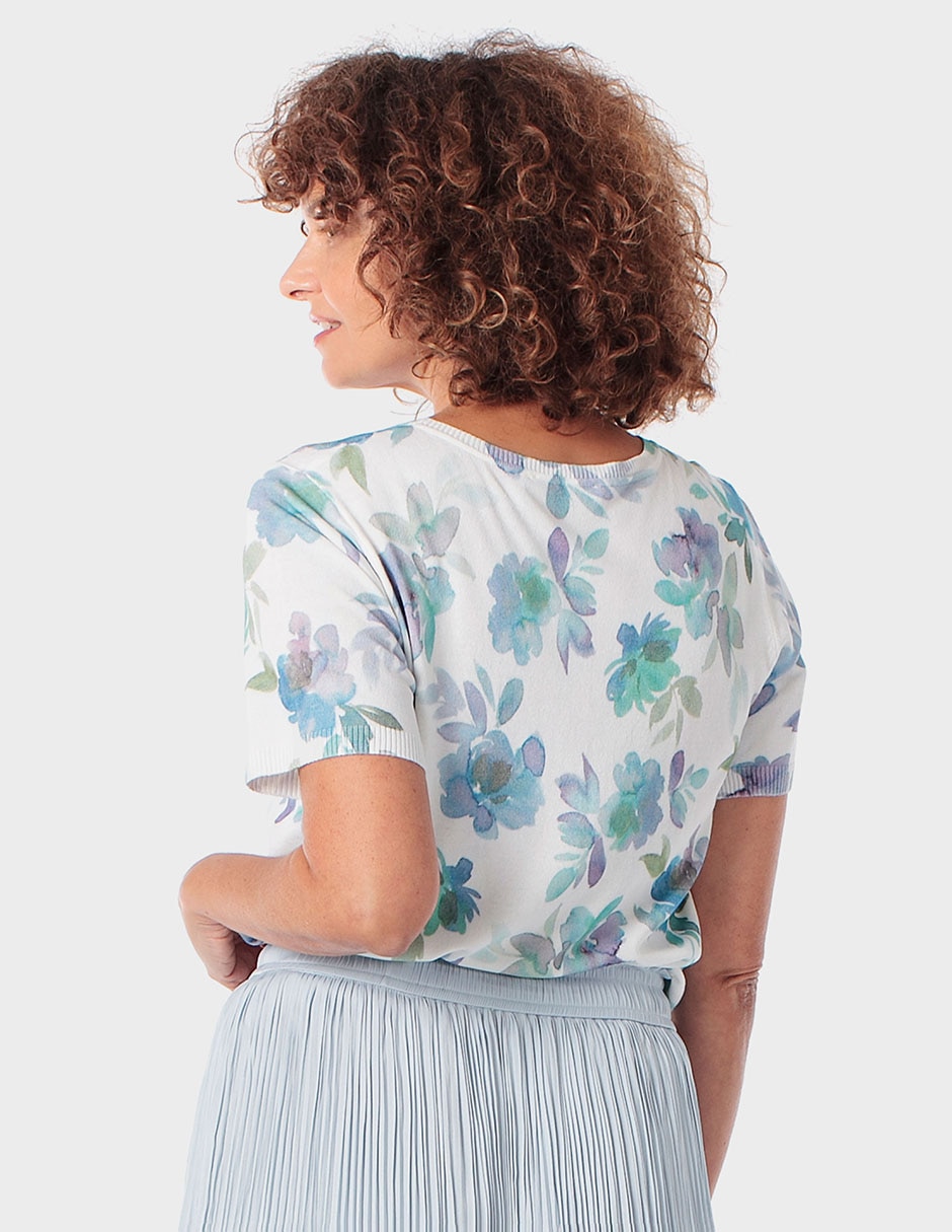 Suéter cuello redondo para mujer 2