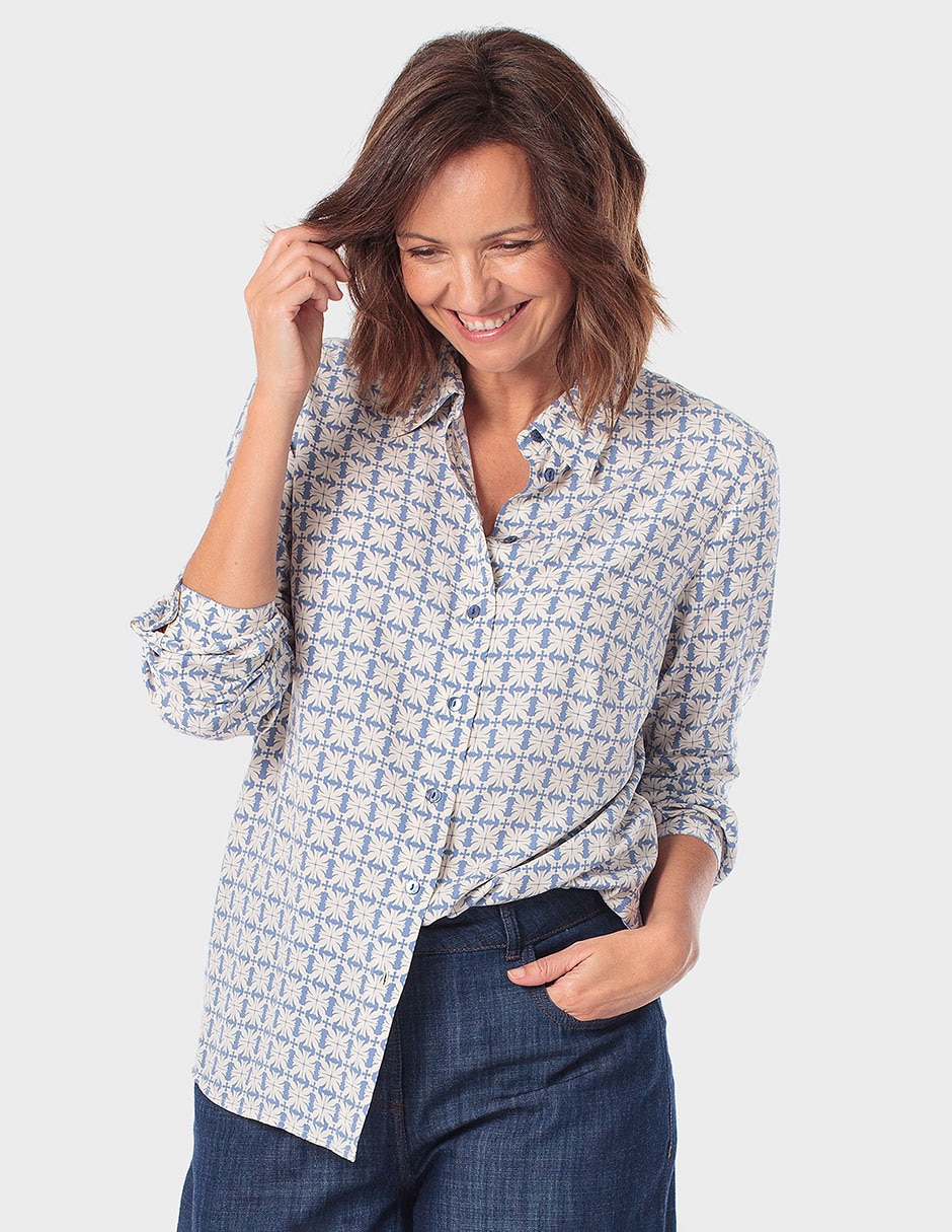 Blusa manga larga para mujer