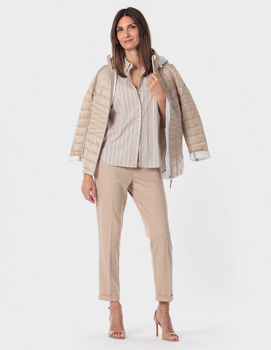 Blusa camisera manga larga para mujer 4